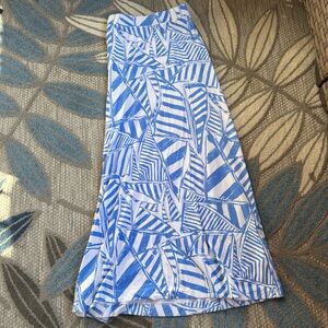Lilly Pulitzer Sailboat Maxi Skirt Nola Bay Blue Yacht Sea Size‎ XS